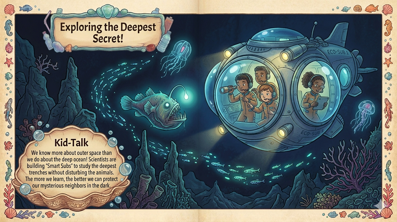 A clean, sparkling ocean horizon with a leaping dolphin and a sunset, representing hope.